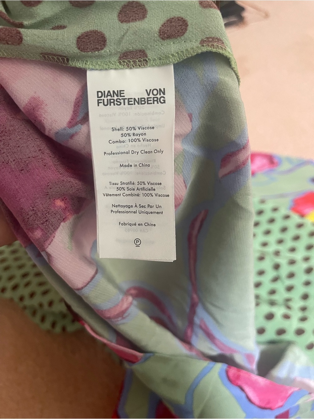 Diane Von Furstenberg Sleeveless Maxi Dress in Sage Green with Pink Floral - Picture 11 of 15